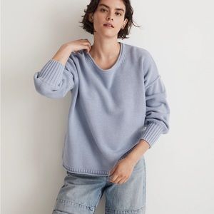 Madewell Conway Pullover Sweater NWT XS Craft Blue